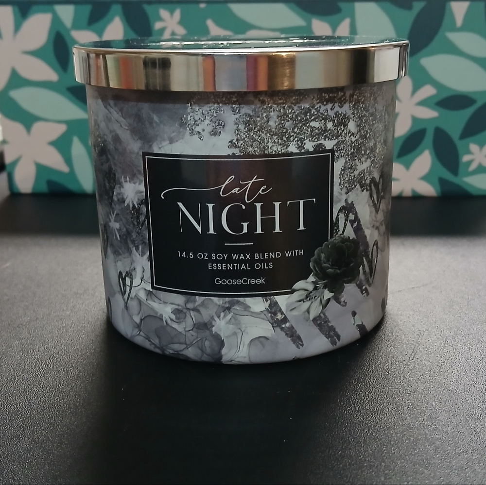 Late Night Soy Candle - Black and Gray